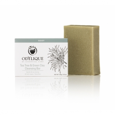 Sapun solid cu tea tree si argila verde, Odylique 100 g