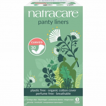 Absorbante zilnice - Curbate, Natracare, 30 buc