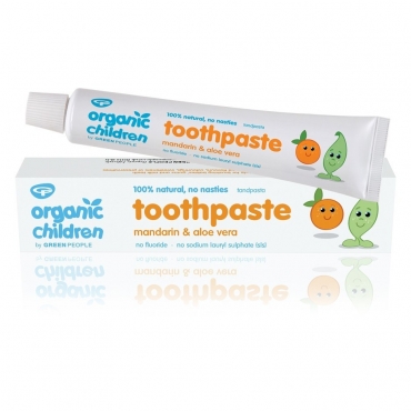 Pasta de dinti cu mandarine pt. bebelusi si homeopata, Green People, 50 ml