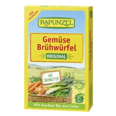 Cuburi de supa, Rapunzel cu legume - Original, 84 g