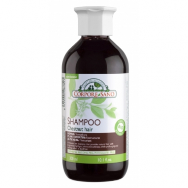 Sampon cu henna Corpore Sano pentru par castaniu, 300 ml