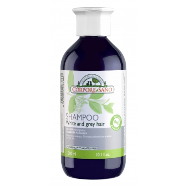 Sampon cu henna Corpore Sano pentru par alb, grizonat si blond cenusiu, 300 ml