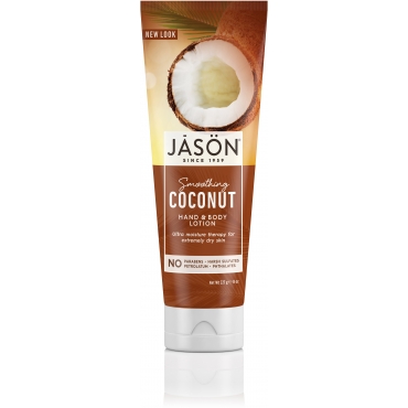 Crema hidratanta cu ulei de cocos pt maini si corp, Jason, 227 g