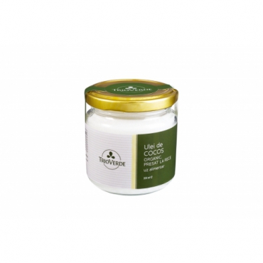Ulei alimentar de cocos virgin presat la rece, Trio Verde 200ml