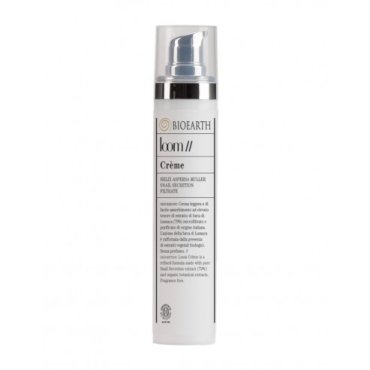 Crema de fata cu extract de melc, pentru ten normal, mixt sau gras, Loom Light Bioearth, 50 ml