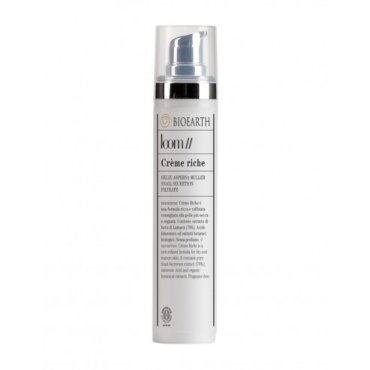 Crema de fata cu extract de melc, pentru ten uscat sau matur, Loom Rich Bioearth, 50ml 