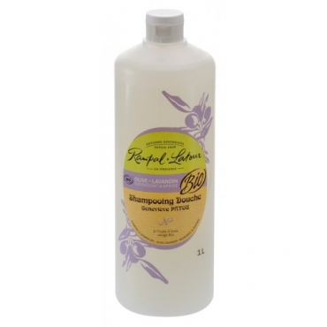 Sampon si gel dus bio 2 in 1 Rampal Latour Masline si Lavanda 1 L