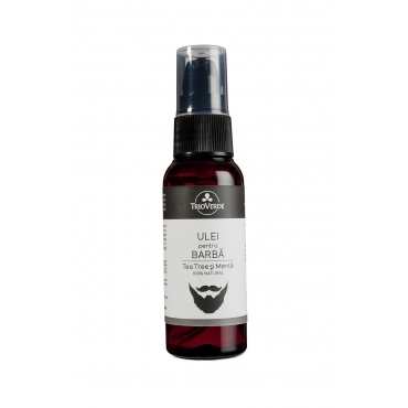 Ulei pentru barba cu tea tree si menta, Trio Verde, 50 ml