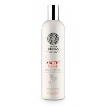 Sampon reparator, Natura Siberica, pentru par uscat sau deteriorat, Arctic Rose, Copenhagen, 400 ml