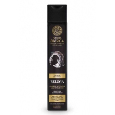Sampon barbati, Natura Siberica, impotriva caderii parului cu caviar Beluga, 250 ml  