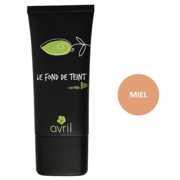 Fond de ten bio Honey, pentru tenul mediu spre inchis, cu ulei de marula, Avril, 30 ml