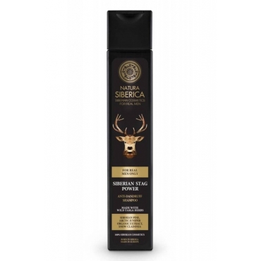 Sampon anti-matreata, Natura Siberica, pentru barbati, Stag Power, 250 ml