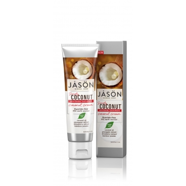 Pasta de dinti cu crema de cocos pentru albirea dintilor, Jason, 119 g