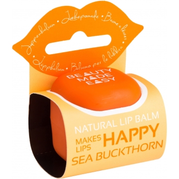 Balsam natural de buze, cu catina si portocala, Beauty Made Easy, 6.8 g