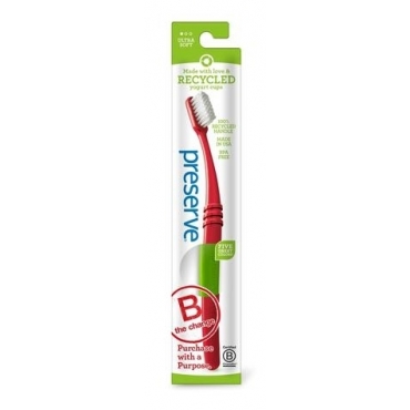 Periuta naturala de dinti Preserve pentru copii 8+ ani si adulti Medium, Jason, 1 buc
