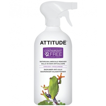 Solutie de curatat depunerile de calcar din baie, cu coaja de citrice, Attitude, 800 ml