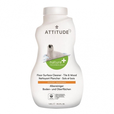 Solutie pentru curatat gresie si parchet, cu coaja de citrice, Attitude, 1,04 litri