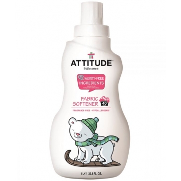 Balsam de rufe pentru bebelusi, 40 de spalari, fara miros, Attitude, 1L