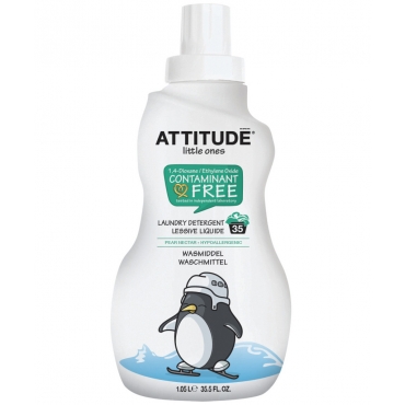 Detergent lichid de rufe pt. bebelusi, nectar de pere, 35 de spalari,Attitude,  1,05 L