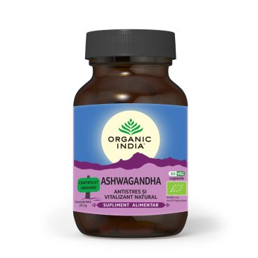 Ashwagandha -  Antistres Natural, Organic India 60 cps veg