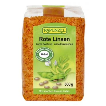 Linte rosie decojita, Rapunzel, 500 g