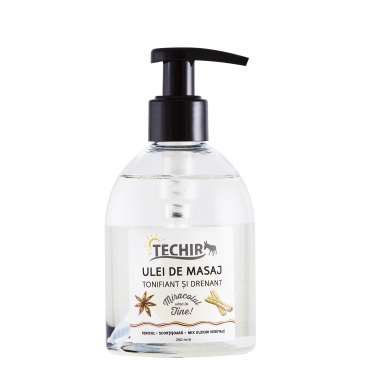 Ulei de masaj tonifiant si drenant, Techir, 250 ml