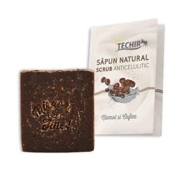 Sapun scrub anticelulitic cu namol si cafea, Techir, 120 g