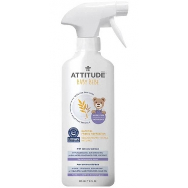 Solutie pt. eliminarea mirosurilor si reimprospatarea tesaturilor, fara miros, Attitude, 475 ml.