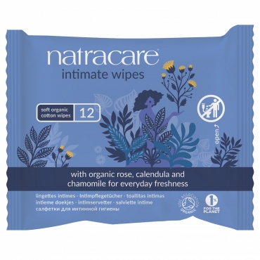 Servetele umede pentru igiena intima, Natracare, 12 buc