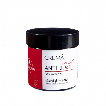 Crema bogata antirid, Trio Verde, cu catina si musetel, 60 ml