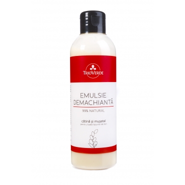 Emulsie demachianta, Trio Verde, cu catina si musetel, 200 ml