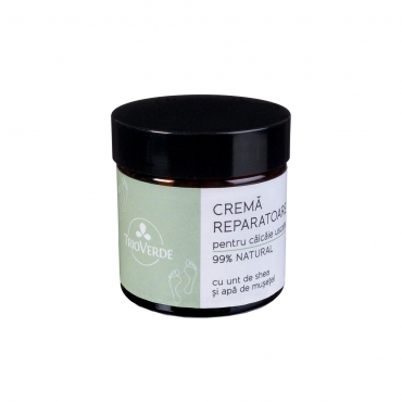 Crema reparatoare Trio Verde, pt.calcaie, cu unt de shea si apa de musetel, 60 ml