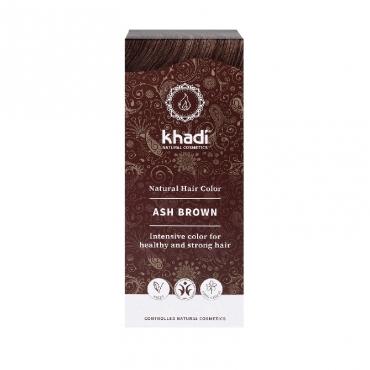 Vopsea henna Khadi - Saten Cenusiu, 100 g