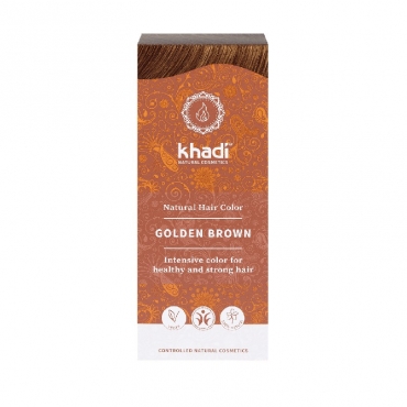 Vopsea henna Khadi - Saten Auriu , 100 g