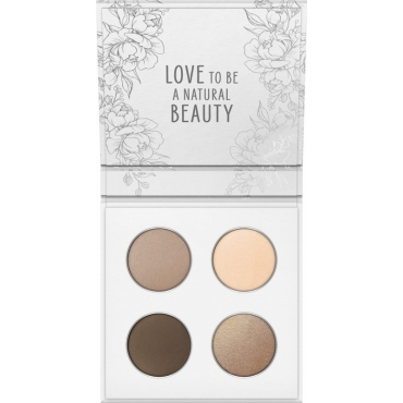 Fard de pleoape quattro, Lovely Nude, Lavera, 35 g