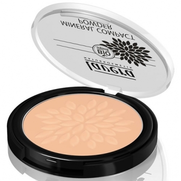 Pudra compacta bio Satin Powder, Tanned 03, Lavera, 9.5 g