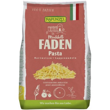Paste Fidea bio Semola, Rapunzel, 250 g