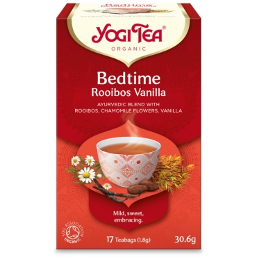 Ceai bio de seara Yogi Tea, cu rooibos si vanilie, 30.6 g