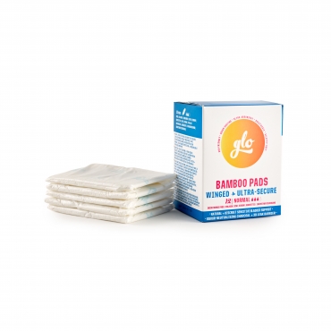 Absorbante normale cu carbune activ cu aripioare pentru flux mediu sau incontinenta, 12 buc (3 picaturi), Glo Flo