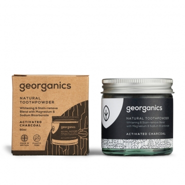 Pasta de dinti pudra Charcoal, Georganics, 60 ml
