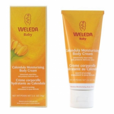  Crema de corp hidratanta Weleda cu galbenele pt. copii, 75 ml