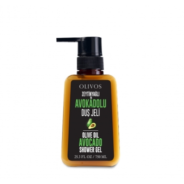 Gel de dus hidratant cu ulei de masline si avocado, Olivos, 750 ml