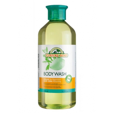 Gel de dus regenerant bio cu argan si aloe vera, Corpore Sano, 500 ml