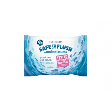Hartie igienica umeda cu aloe vera, Safe to Flush, fara clor, Natracare, 30 buc