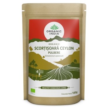 Scortisoara Ceylon Pulbere bio, Organic India, 100g