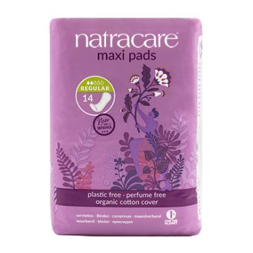 Absorbante bio maxi normale fara aripioare (2 picaturi), Natracare, 14 buc