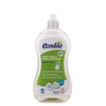Solutie hipoalergenica pt biberoane si vesela bebelusi, Ecodoo, 500ml