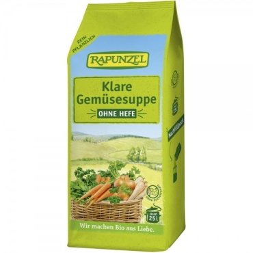 Amestec de legume pentru supa clara fara drojdie, vegan bio, Rapunzel, 500g