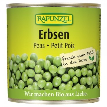 Mazare la conserva bio Rapunzel, 340 g