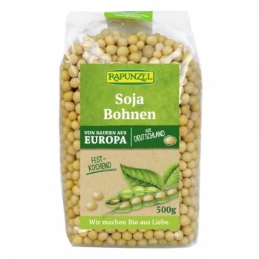 Boabe de soia bio, Rapunzel, 500 g